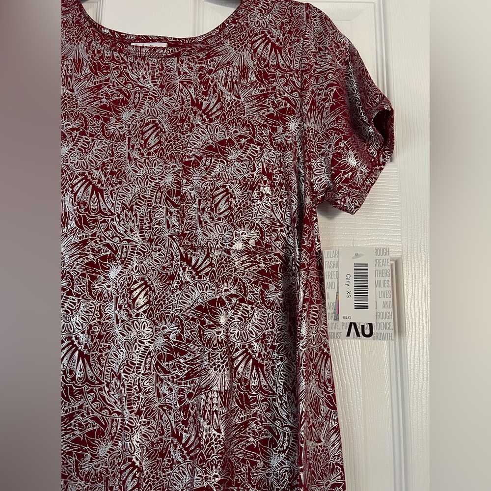 Red with Silver elegant Carly dress
